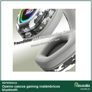 Ozeino cascos gaming inalámbricos bluetooth