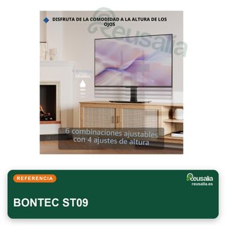 BONTEC soporte pie TV 24-60 pulgadas ajustable