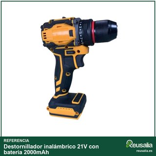 Destornillador inalámbrico 21V con batería 2000mAh