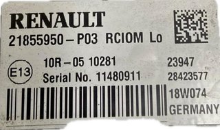 Centralita ecu renault 21855950 s