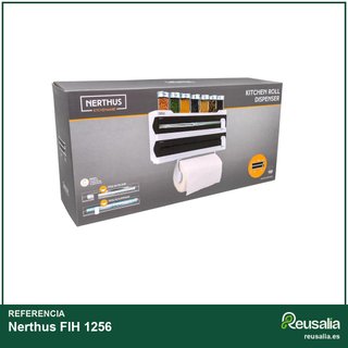 Nerthus FIH 1256 portarrollos triple aluminio film