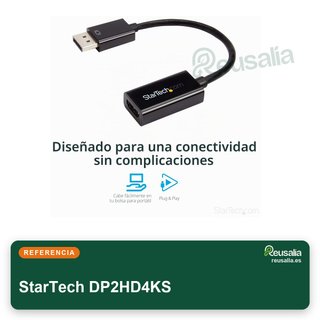 StarTech DP2HD4KS Adaptador DisplayPort a HDMI 4K