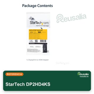 StarTech DP2HD4KS Adaptador DisplayPort a HDMI 4K