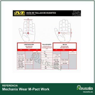 Mechanix Wear M-Pact guantes trabajo Large