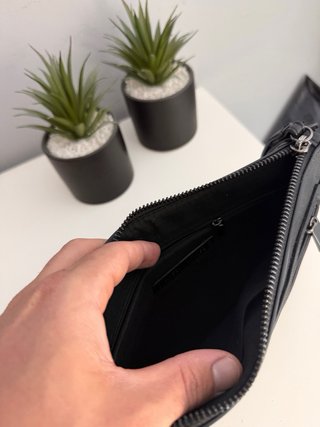 Bolso de mano Paco Martínez negro/gris