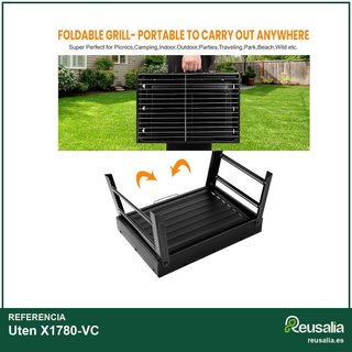 Uten Parrilla plegable carbón para acampar