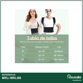 Corrector postura espalda soporte ajustable