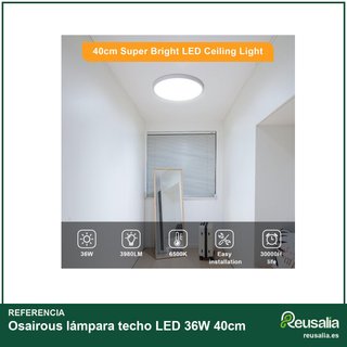 Osairous lámpara techo LED 36W 40cm