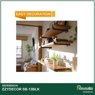 EZYDECOR soporte estante metal industrial 13"