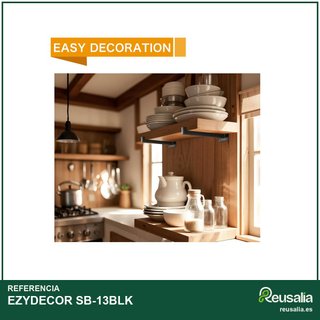 EZYDECOR soporte estante metal industrial 13"