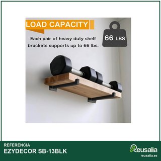 EZYDECOR soporte estante metal industrial 13"