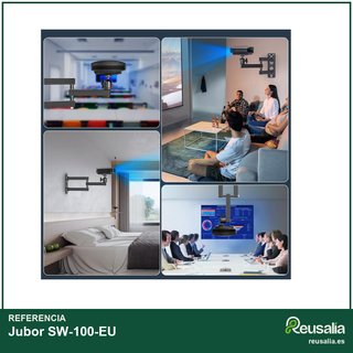 Soporte proyector pared ajustable 360° metal