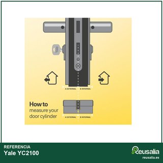 Yale YC2100 cilindro seguridad leva larga