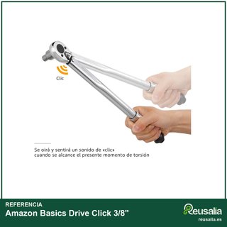 Amazon Basics Drive Click 3/8" llave dinamométrica