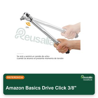 Amazon Basics Drive Click 3/8" llave dinamométrica