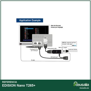EDISION Nano T265+ receptor HDMI TDT Full HD USB