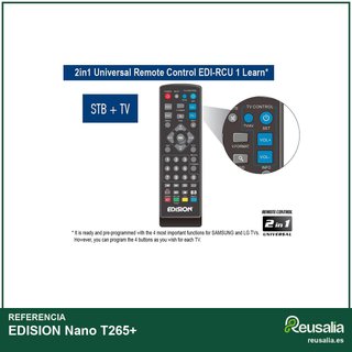 EDISION Nano T265+ receptor HDMI TDT Full HD USB