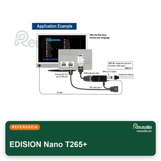 EDISION Nano T265+ receptor HDMI TDT Full HD USB