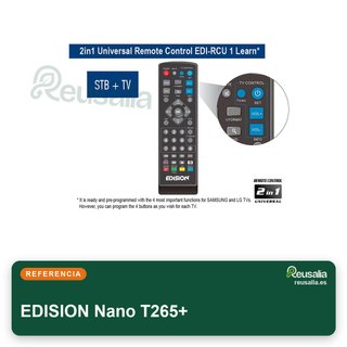 EDISION Nano T265+ receptor HDMI TDT Full HD USB