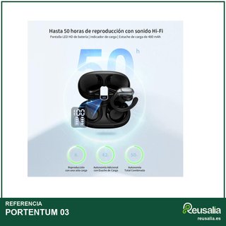 Auriculares deportivos bluetooth batería larga