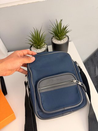 Bandolera/Riñonera Emidio Tucci Azul y Gris
