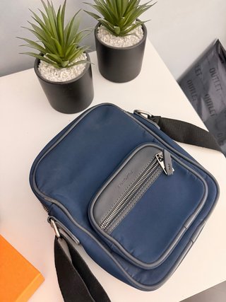 Bandolera/Riñonera Emidio Tucci Azul y Gris