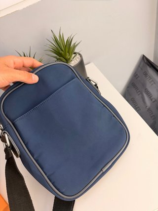 Bandolera/Riñonera Emidio Tucci Azul y Gris
