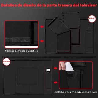 Zettum funda TV 60-65 pulgadas impermeable