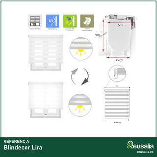Blindecor Lira estor enrollable noche día