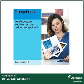 HP 301XL CH563EE Cartucho tinta alta capacidad