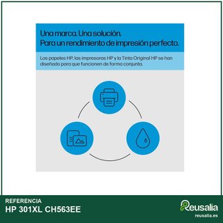 HP 301XL CH563EE Cartucho tinta alta capacidad