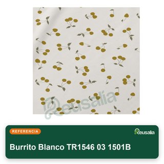 Burrito Blanco juego sábanas algodón mostaza