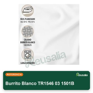 Burrito Blanco juego sábanas algodón mostaza