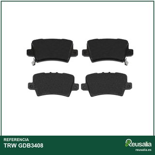 TRW GDB3408 pastillas freno trasero avisador