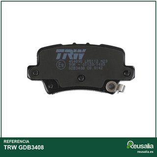 TRW GDB3408 pastillas freno trasero avisador