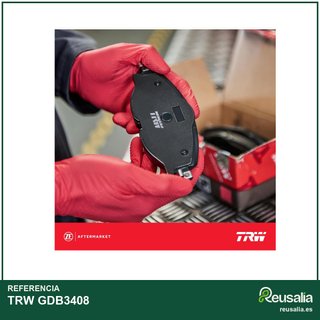 TRW GDB3408 pastillas freno trasero avisador