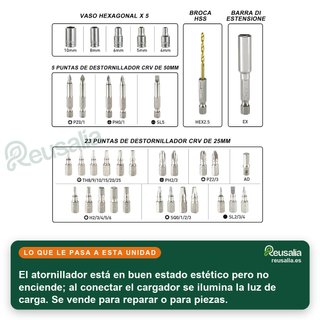 - HYCHIKA destornillador eléctrico 6Nm