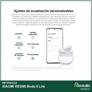 XIAOMI REDMI Buds 8 Lite ANC 42dB Azul