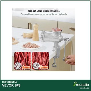 VEVOR Picadora carne manual hierro fundido