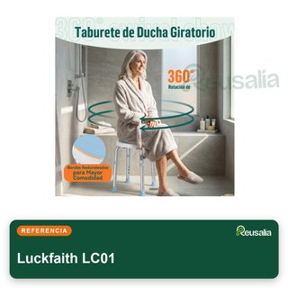 Luckfaith LC01 silla ducha giratoria aluminio