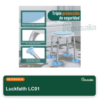Luckfaith LC01 silla ducha giratoria aluminio