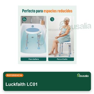 Luckfaith LC01 silla ducha giratoria aluminio