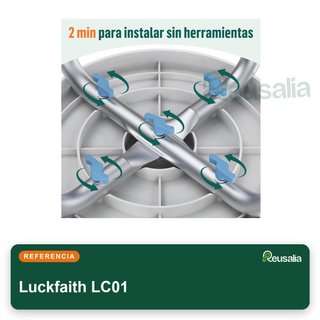 Luckfaith LC01 silla ducha giratoria aluminio