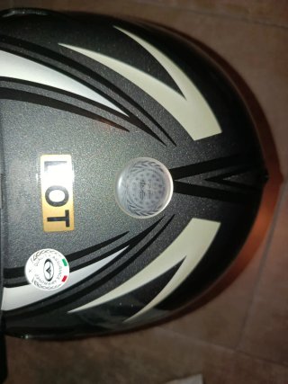 Casco Vemar blanco y gris