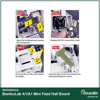 BambuLab accesorio sensor filamento placa hall