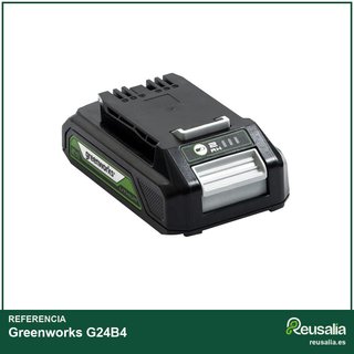 - Greenworks G24B4 Batería 24V 4Ah carga rápida