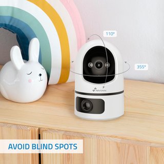 NIVIAN cámara vigilancia interior WiFi 2K