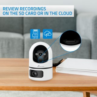 NIVIAN cámara vigilancia interior WiFi 2K