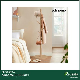 Perchero de madera ajustable 8 ganchos