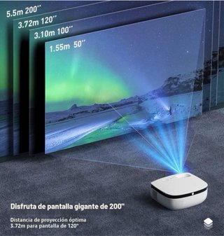Mini proyector WiMiUS S25 Bluetooth WiFi, Nuevo